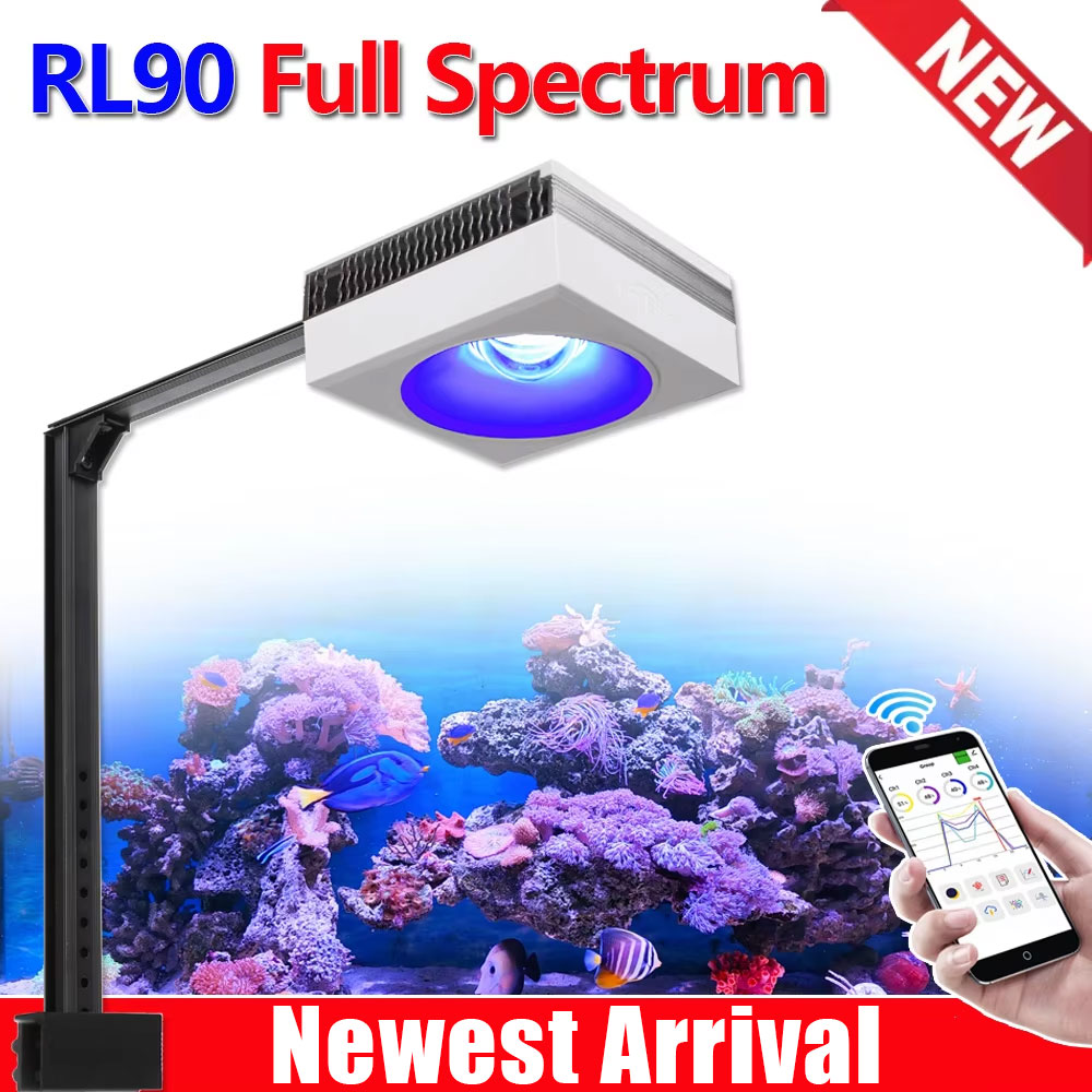 Marine X Aquarium - PopBloom RL90 Full Spectrum WiFi Aquarium
