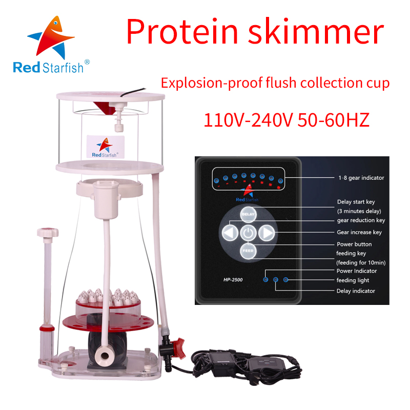 Protein Skimmer Hang On - 110-240V Stella Marina Rossa Acquario Schiumarola