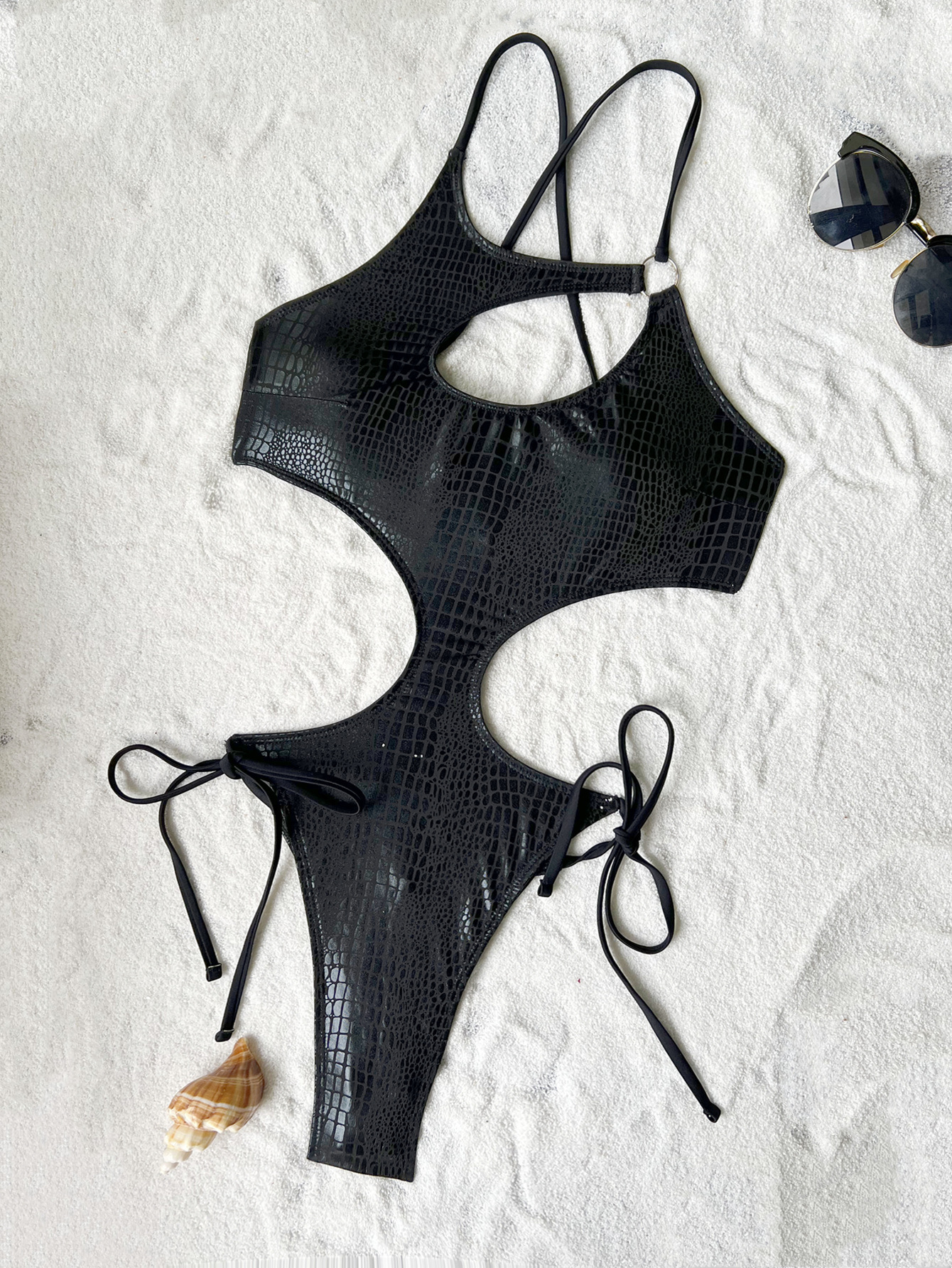 Protein Skimmer Hang On - Costume da bagno metallico con stampa
