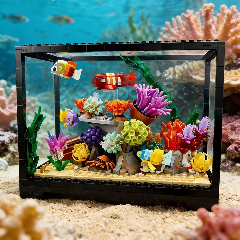 Marine Aquarium Home - Nuovo set di costruzioni acquario tropicale
