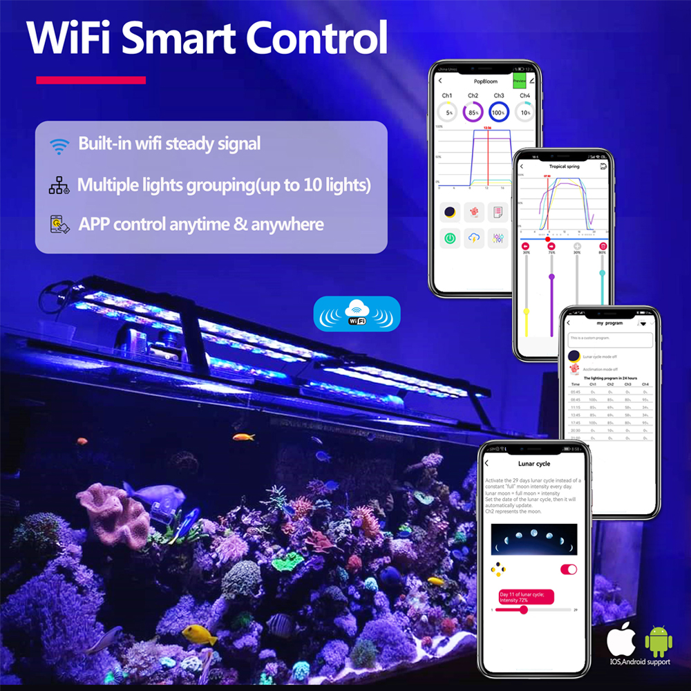 3 x PopBloom H75 WiFi Lampada  - Marine X Aquarium recensione e prezzo