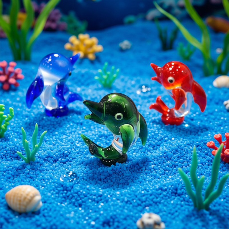 Statuetta di Delfino in Vetro  - Marine Aquarium Home recensione e prezzo