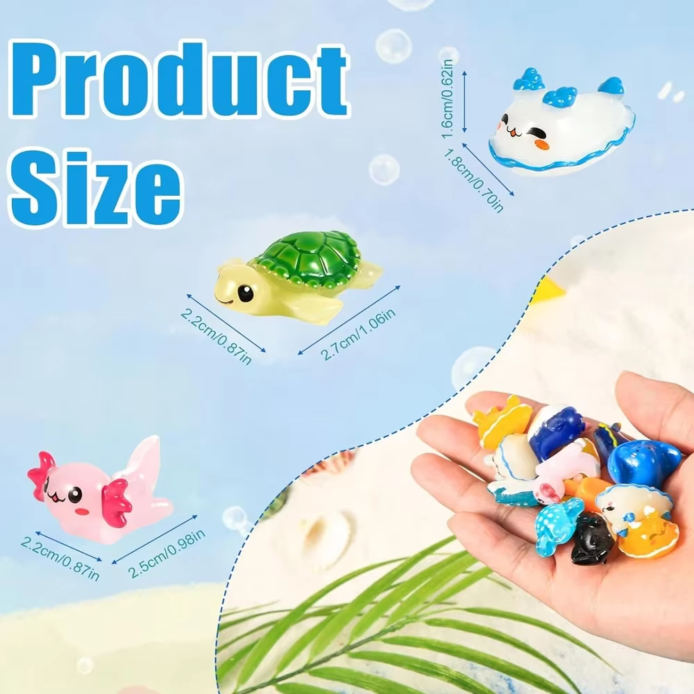 40 pezzi mini animali in resin - Marine Aquarium Home recensione e prezzo