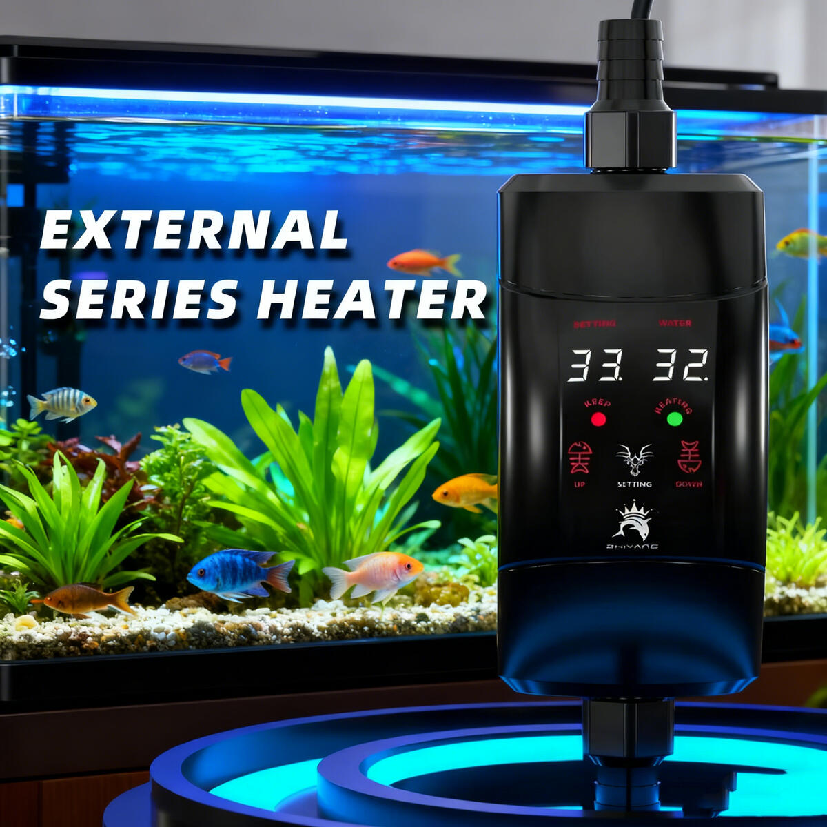 Asta di riscaldamento esterna  - Marine Aquarium Heater recensione e prezzo