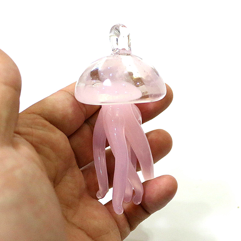 Ciondolo in vetro medusa rosa  - Marine Aquarium Home recensione e prezzo