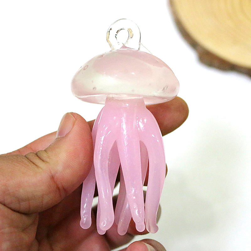 Ciondolo in vetro medusa rosa  - Marine Aquarium Home recensione e prezzo