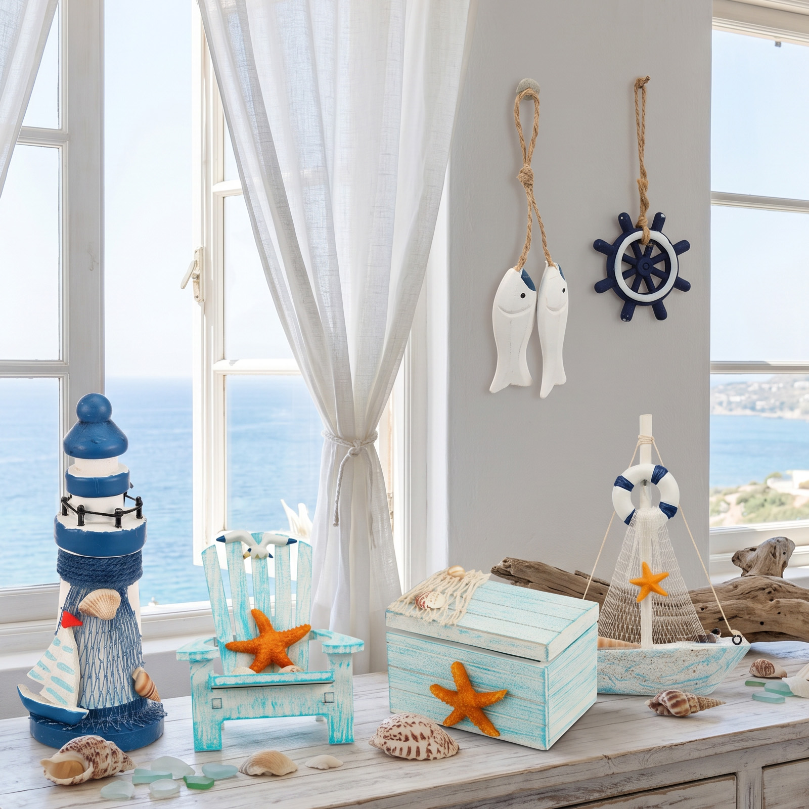 Set di 7 Miniature in Legno St - Marine Aquarium Home recensione e prezzo